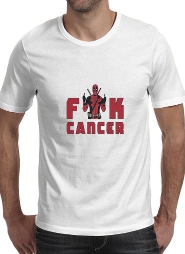 Fuck Cancer With Deadpool for Men T-Shirt