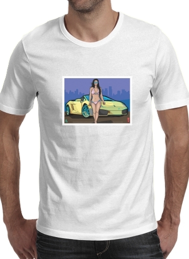  GTA collection: Bikini Girl Florida Beach for Men T-Shirt