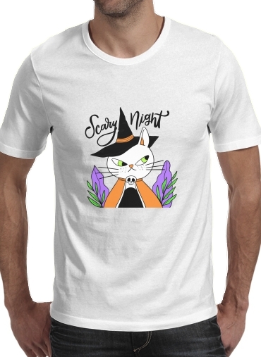  halloween cat sorcerer for Men T-Shirt