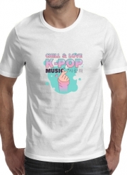 T-Shirts Hand Drawn Finger Heart Chill Love Music Kpop