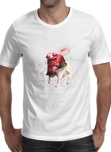  Hellboy Watercolor Art for Men T-Shirt