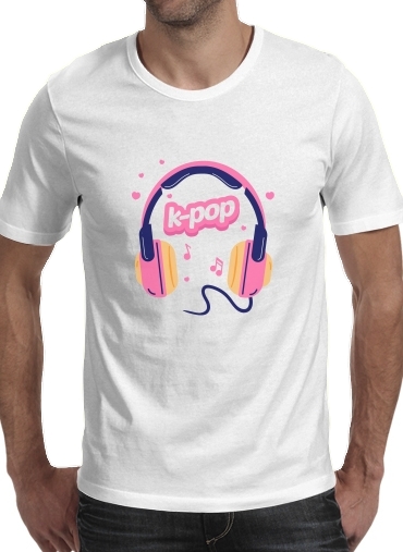  I Love Kpop Headphone for Men T-Shirt