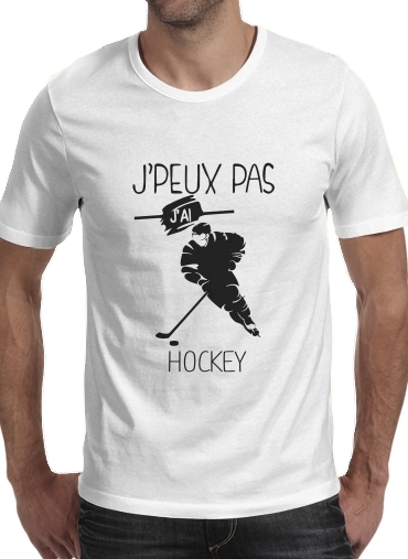  Je peux pas jai hockey sur glace for Men T-Shirt