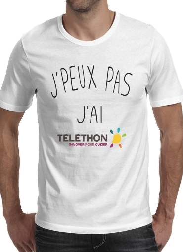  Je peux pas jai telethon for Men T-Shirt