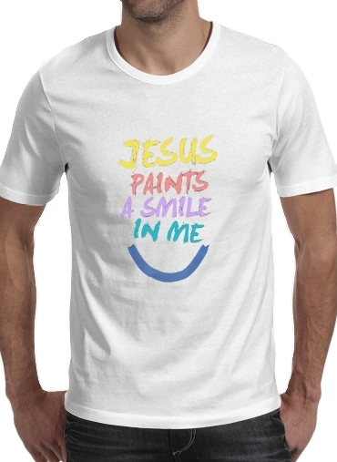  Jesus paints a smile in me Bible for Men T-Shirt