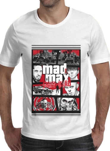  Mashup GTA Mad Max Fury Road for Men T-Shirt