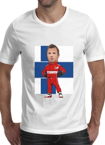  MiniRacers: Kimi Raikkonen - Ferrari Team F1 for Men T-Shirt