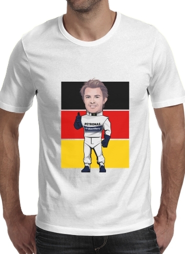  MiniRacers: Nico Rosberg - Mercedes Formula One Team for Men T-Shirt