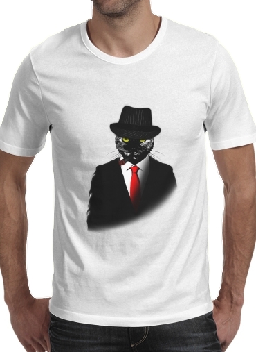  Mobster Cat for Men T-Shirt