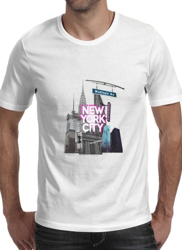 Men T-Shirt for New York City II [pink]
