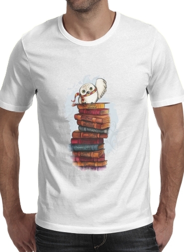  Owl and Books for Men T-Shirt