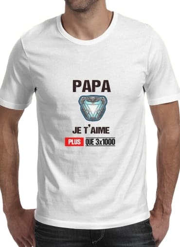  Papa je taime plus que 3x1000 for Men T-Shirt