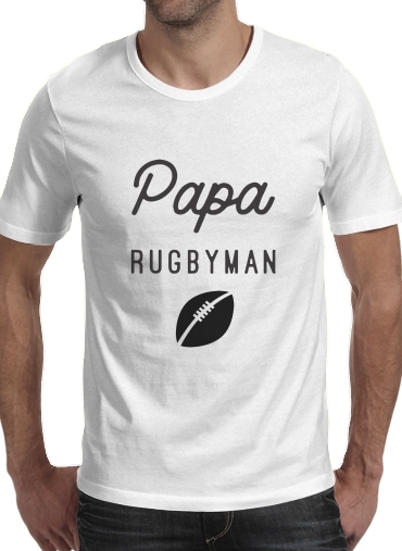 Papa Rugbyman for Men T-Shirt