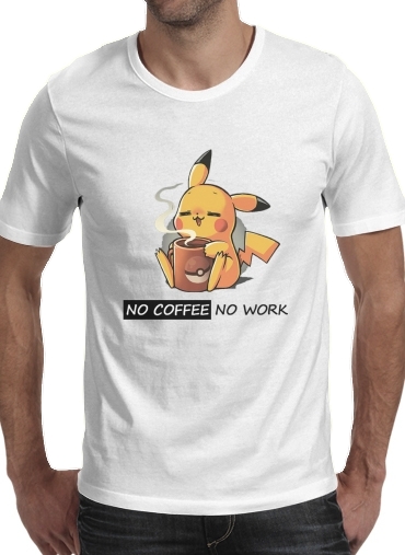  Pikachu Coffee Addict for Men T-Shirt