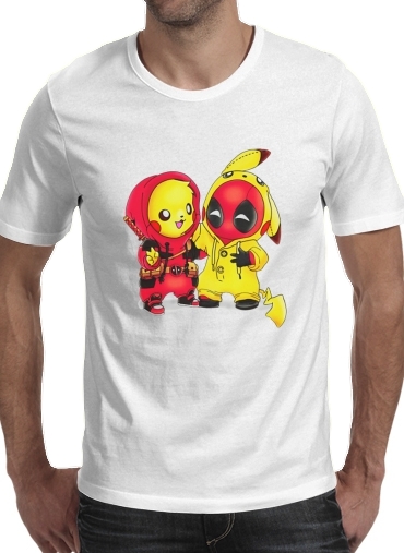  Pikachu x Deadpool for Men T-Shirt