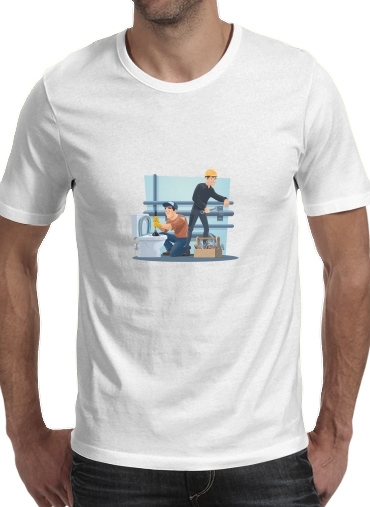 Plumbers with work tools for Men T-Shirt