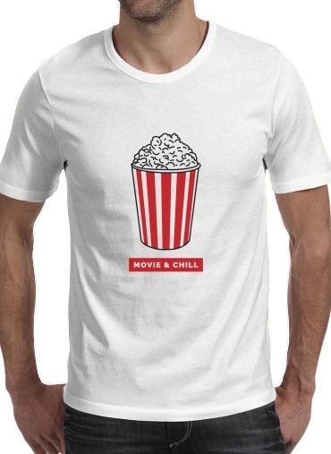  Popcorn movie and chill for Men T-Shirt