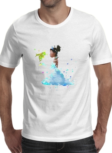  Princess Tiana Watercolor Art for Men T-Shirt
