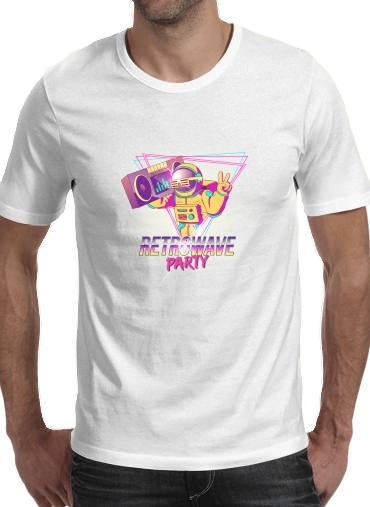  Retrowave party nightclub dj neon for Men T-Shirt