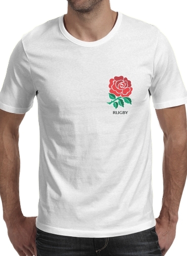  Rose Flower Rugby England for Men T-Shirt