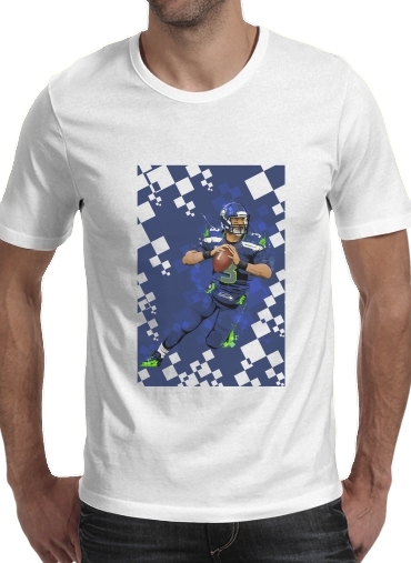  Seattle Seahawks: QB 3 - Russell Wilson for Men T-Shirt