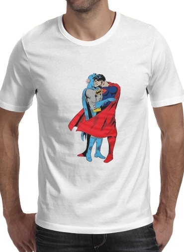  Superman And Batman Kissing For Equality for Men T-Shirt