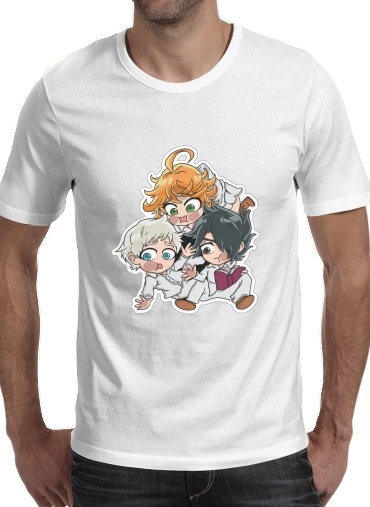  The Promised Neverland Emma Ray Norman Chibi for Men T-Shirt