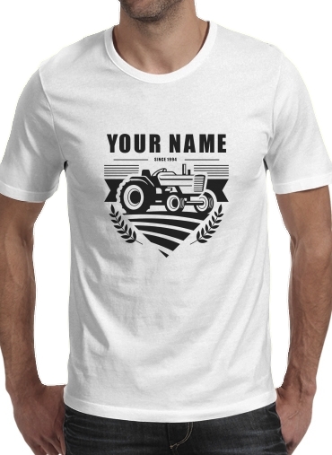  Tractor Farm Logo Custom for Men T-Shirt