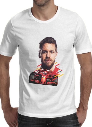  Vettel Formula One Driver for Men T-Shirt