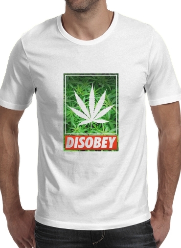  Weed Cannabis Disobey for Men T-Shirt