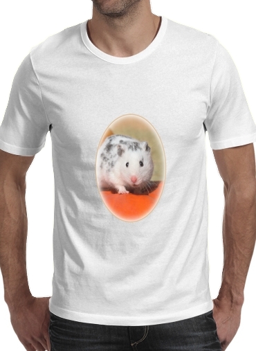  White Dalmatian Hamster with black spots  for Men T-Shirt
