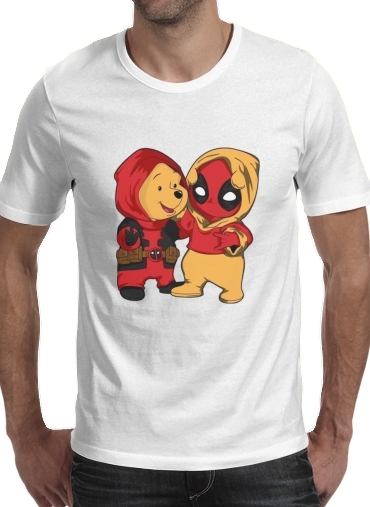 Winnnie the Pooh x Deadpool for Men T-Shirt
