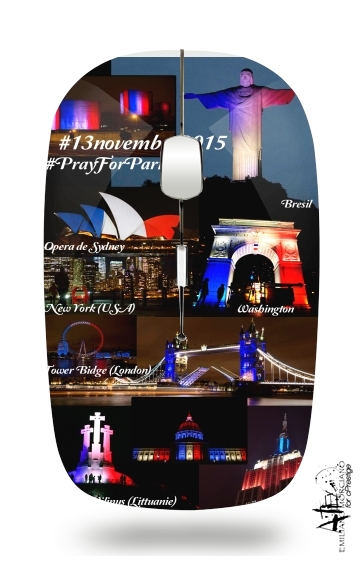  13 Novembre 2015 - Pray For Paris for Wireless optical mouse with usb receiver