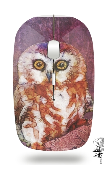  abstract cute owl for Wireless optical mouse with usb receiver