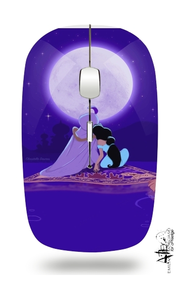  Aladdin x Jasmine Blue Dream One Love One Life for Wireless optical mouse with usb receiver