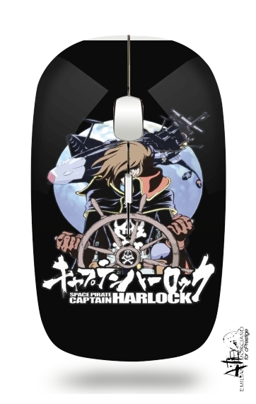  Space Pirate - Captain Harlock for Wireless optical mouse with usb receiver