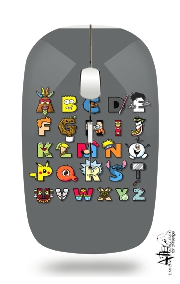  Alphabet Geek for Wireless optical mouse with usb receiver