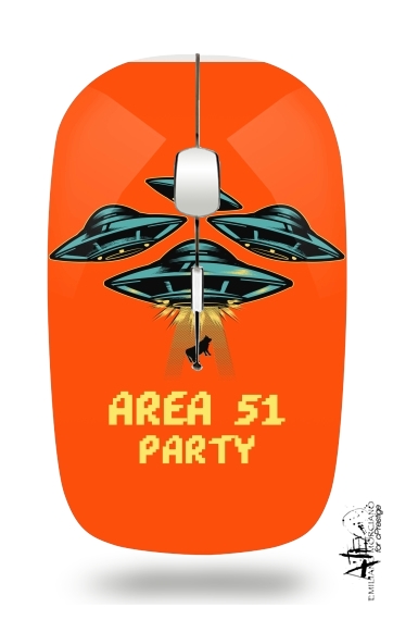  Area 51 Alien Party for Wireless optical mouse with usb receiver