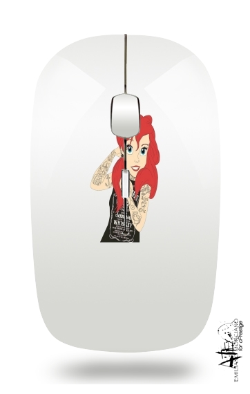  Ariel tattoo Jack Daniels for Wireless optical mouse with usb receiver