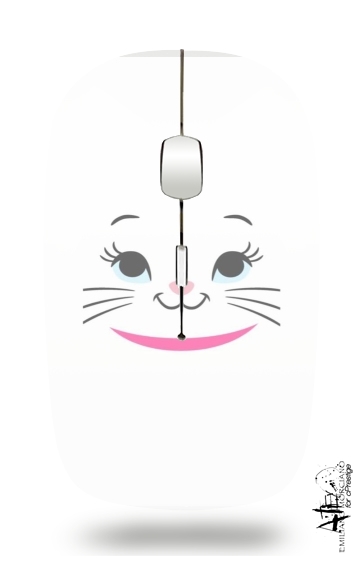  Aristochat Marie Face art for Wireless optical mouse with usb receiver