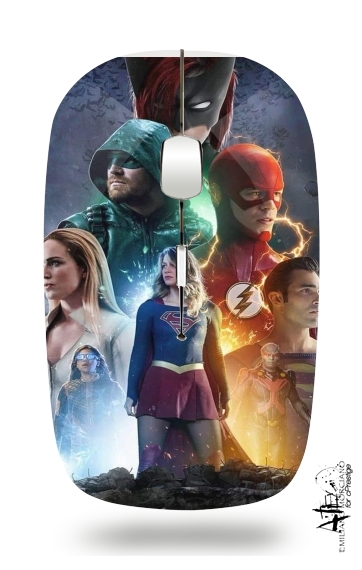  Arrowverse fanart poster for Wireless optical mouse with usb receiver