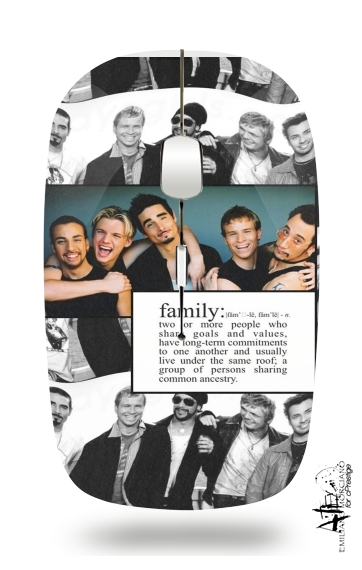  Backstreet Boys family fan art for Wireless optical mouse with usb receiver