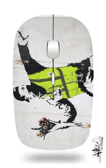  Bansky Yellow Vests for Wireless optical mouse with usb receiver