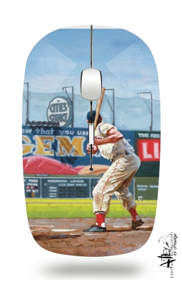  Baseball Painting for Wireless optical mouse with usb receiver