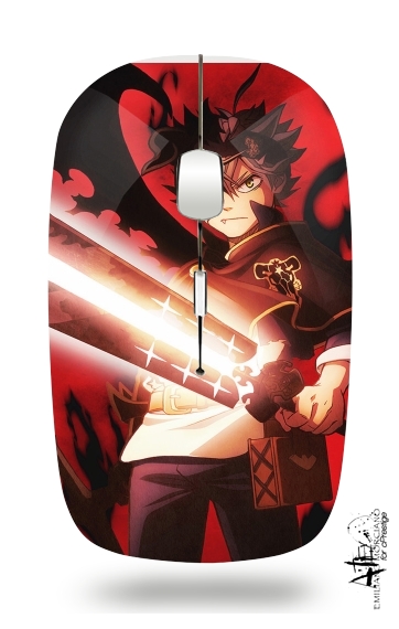  Black Clover Asta The Demon for Wireless optical mouse with usb receiver