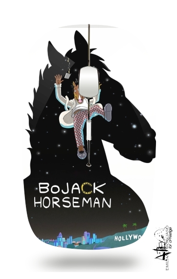  Bojack horseman fanart for Wireless optical mouse with usb receiver