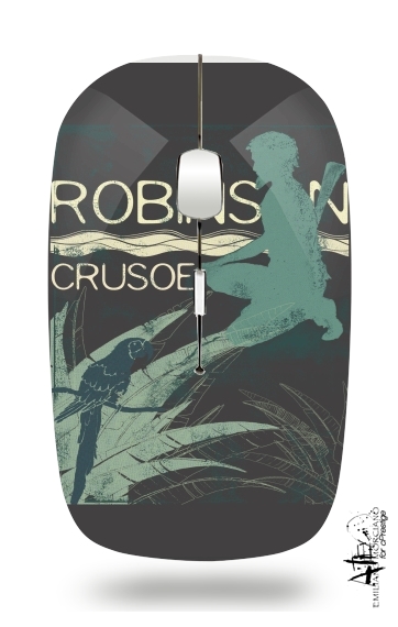  Book Collection: Robinson Crusoe for Wireless optical mouse with usb receiver