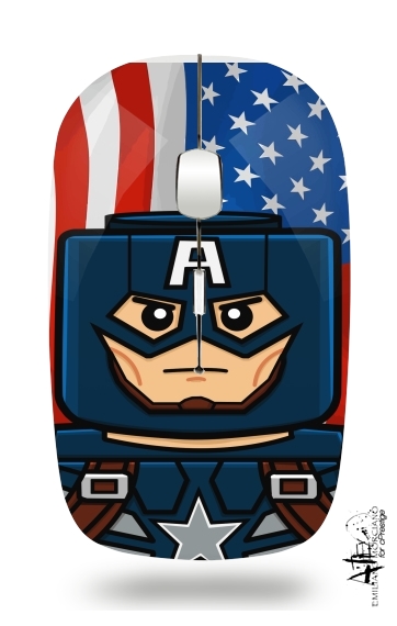  Bricks Captain America for Wireless optical mouse with usb receiver