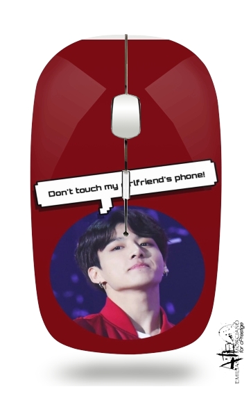  bts jungkook dont touch  girlfriend phone for Wireless optical mouse with usb receiver
