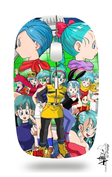  Bulma Dragon Ball super art for Wireless optical mouse with usb receiver
